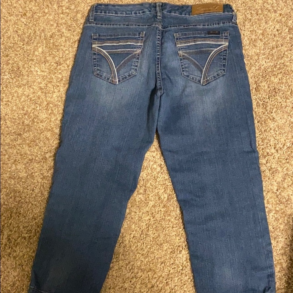 SEVEN 7  cropped jeans, size 8 - Picture 2 of 4